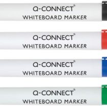 Q-Connect KF26038 Dry Wipe Marker (Wallet of 4) - Multicolour