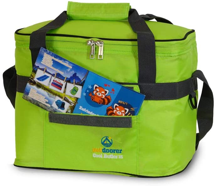 Cool bag Cool Butler 15, green, outside pocket by outdoorer, 15 l - Image 4