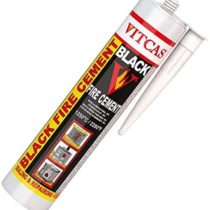 Black Fire Cement 1250 C - 310ml for Fireplace, Stove, Boilers etc