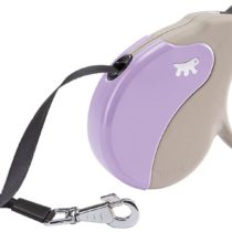 Retractable Dog Lead AMIGO TAPE L, Extendable tape, 5 m, Max 50 kg, Lilac