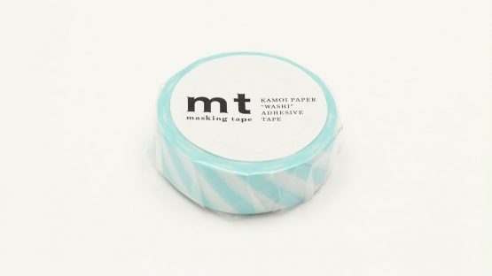 mt Masking Tape 1P"Stripe Mint Blue" Washi Masking Tape - Mint Blue - Image 2
