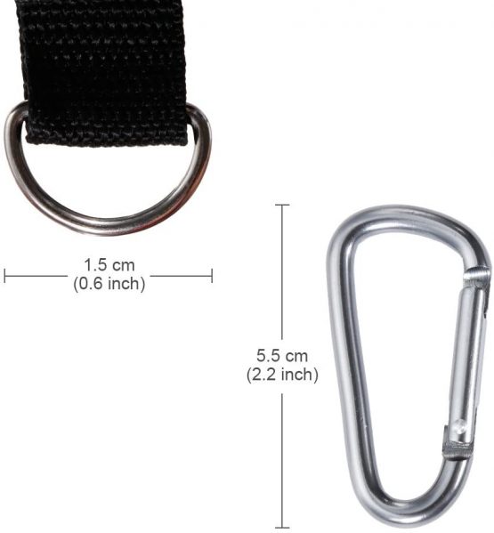 Rovtop Large Peg Bag Weather Resistant Clothes Bag for Pegs with 2 Hanger Clips - Image 3
