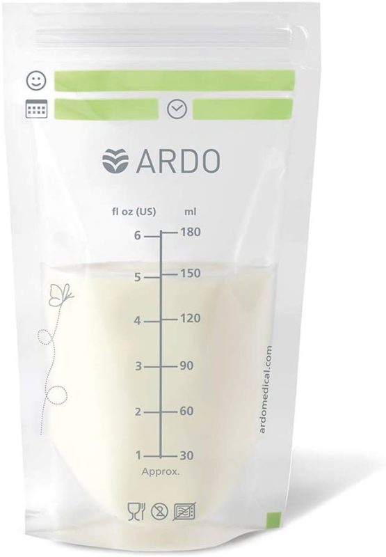 Ardo Easy Store Breastmilk Bag - Pre-Sterilised Bags for Storing and Freezing Breast Milk - 180 ml Capacity - 25 Pieces - Image 3