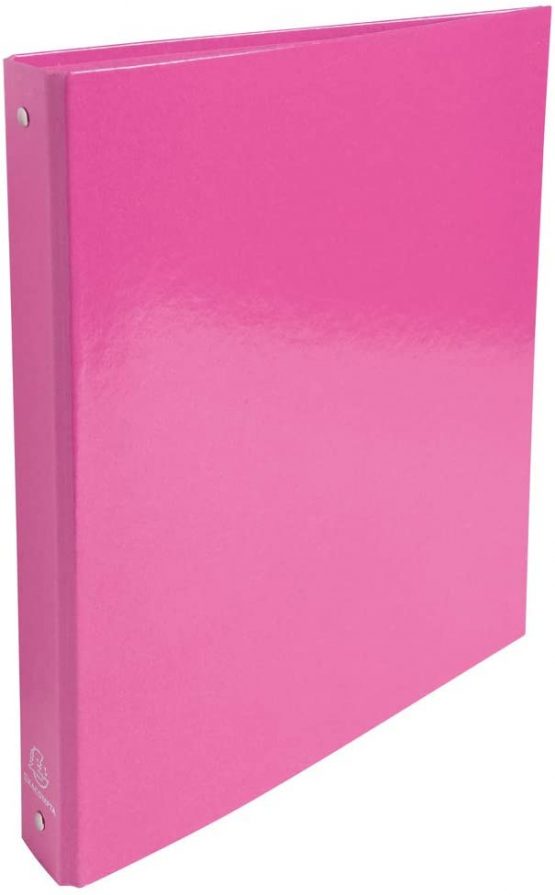 Exacompta Iderama Ring Binder, A4, 4 Ring, 40 mm spine - Pink - Image 3