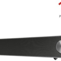 Trust 22946 Arys PC Soundbar Speaker for Computer and Laptop, 12 W, USB Soundbar, PC Speaker Bar, Black