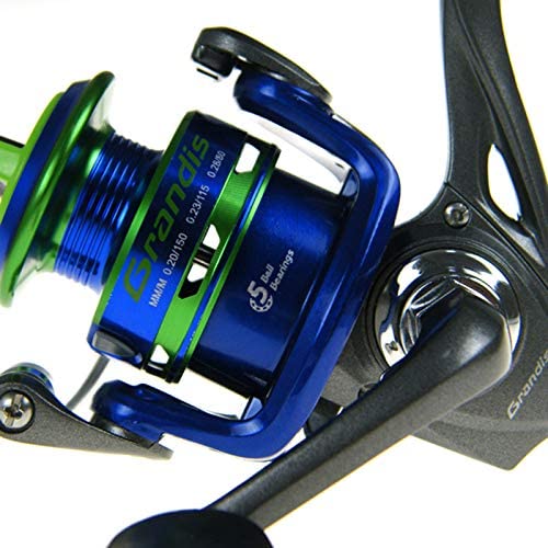 QualyQualy Fishing Reels Alumminum Mini Spinning Reel Fishing Reels Fishing Gear, Black - Image 3
