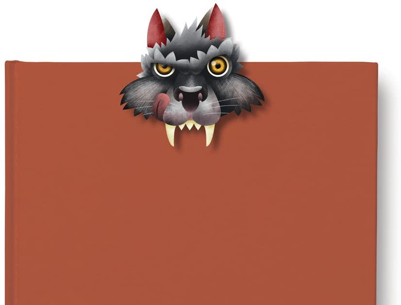 Teeth-Marks Bookmarks-Wolf, Grey - Image 2