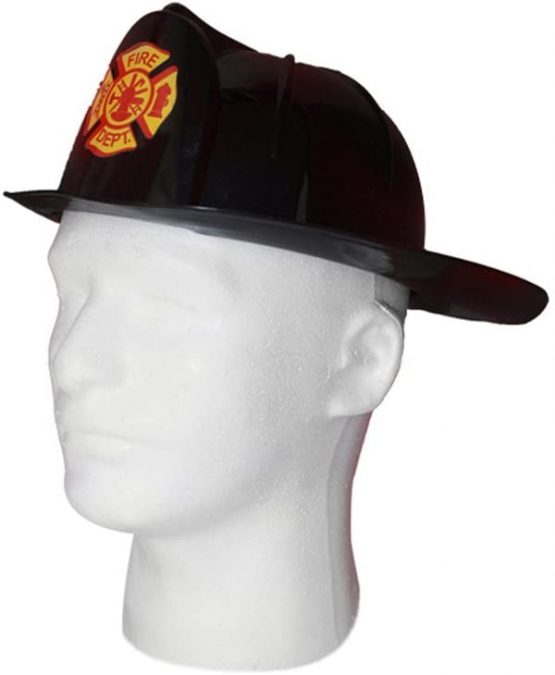 Dress Up America Kid's Fireh Fire Helmet, Black, Children One Size