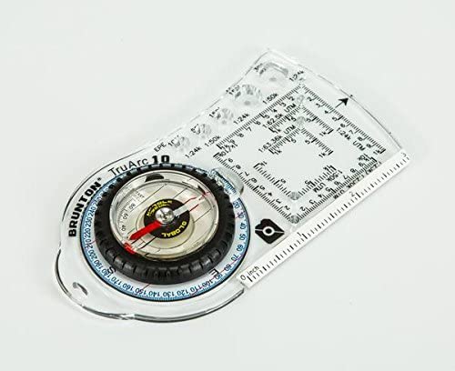 Brunton TruArc10 Baseplate Compass, Transparent