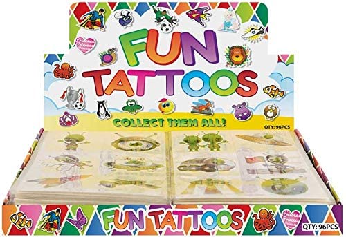 HENBRANDT 12 x Alien Temporary Tattoos Childrens Birthday Loot Party Bag Filler - Image 2
