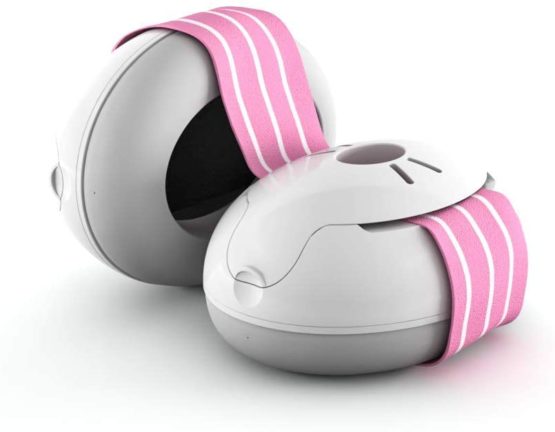 Alpine Muffy Baby Ear Defenders - Ear muffs for babies and toddlers from 12 to 36 months - Prevents hearing damage - Improve sleep on the move - Comfortable fit - Pink - Image 2