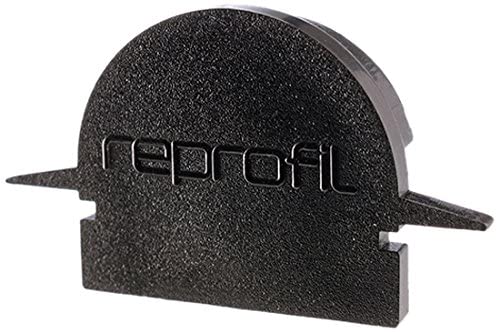 Reprofile end Cap R-ET-01-12, Black, 27 mm, 2 Pieces