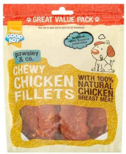 Good Boy - Chewy Chicken Fillets - Dog Treats - Made With 100% Natural Chicken Breast Meat - 320 Grams - Low Fat Dog Treats (Case of 3)