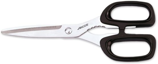 Arcos Series Prochef - Kitchen Scissors - Blade Stainless Steel 8" - Handle Polypropylene Black color