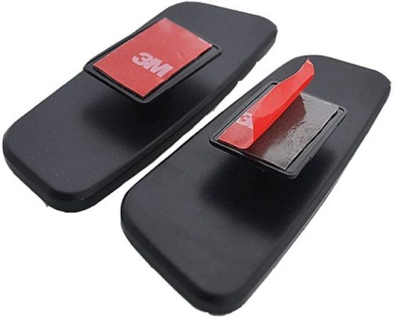 meioro 360° Rotate Blind Spot Mirror,Adjustabe Wide Angle Rear View Mirror HD Glass Convex Side View Mirror for Car(One pair) - Image 3