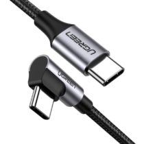 UGREEN USB C to USB C Cable 90 Degree PD Fast Charger Right Angle Type C Data Power Lead Compatible with MacBook Pro,iPad Air 4/Pro 2020, Samsung Galaxy S21 Ultra S20 FE A21s,PS5 Controller (2M)