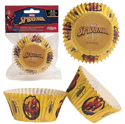 Dekora Spiderman Cupcake Cases Paper, 0.05 kg, Multicolored, 25 count - Image 4