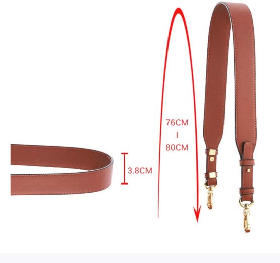 Amorar Replacement Leather Shoulder Strap DIY Shoulder Bag Belt Crossbody Handle Bag Strap Adjustable - Image 3