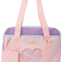 Ita Bags Heart Shape Window Japanese School Handbag Large JK Bag Girls Duffle Purse Anime Satchels for Lolita Comic DIY Cosplay