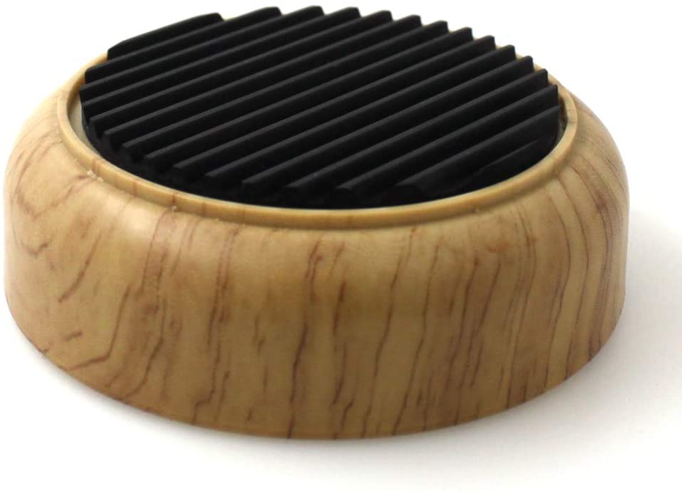 Lifeswonderful - 4x Rubber Base Wood Effect Castor Cups - Non Slip - Protect Your Floors & Prevent Furniture from Moving or Rolling - Image 3