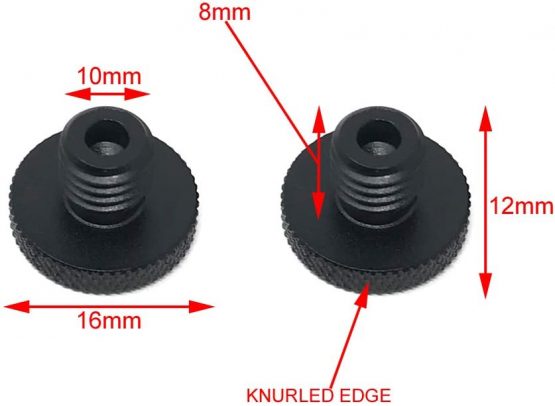 Pair of Billet Aluminium Motorcycle Mirror Blanking Plugs (10mm: 2 x clockwise) - Image 3
