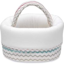 pirulos 51013510 Basket – Wine Rack, Design ESPIN, White and Linen