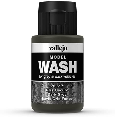Vallejo Wash FX Acrylic Paint, Grey for Easy Shadow and Light Effects 35 ml for Model Making and Miniatures