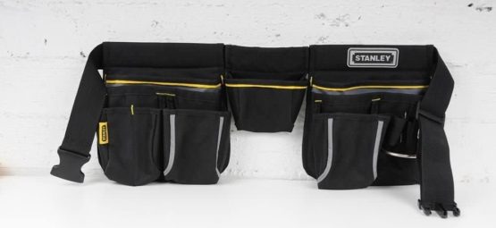 STANLEY 600 Denier Tool Belt Pouch with Multi-Pockets Storage Organiser, Tape Pocket, Hammer Loop, 1-96-178 - Image 2