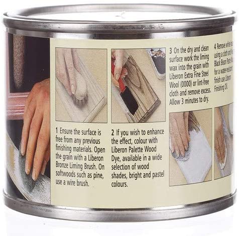 Liberon LW250 250ml Liming Wax, White, 250 ml (Pack of 1) - Image 3