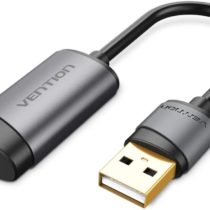 Vention Externe USB Soundkarte, 3,5-mm-Kopfhörerbuchse TRRS Audio Adapter Stereo Headset Mikrofonadapter für PS4, Laptop, Headset, PC, Windows, Headset-Lautsprecher,Raspberry pi