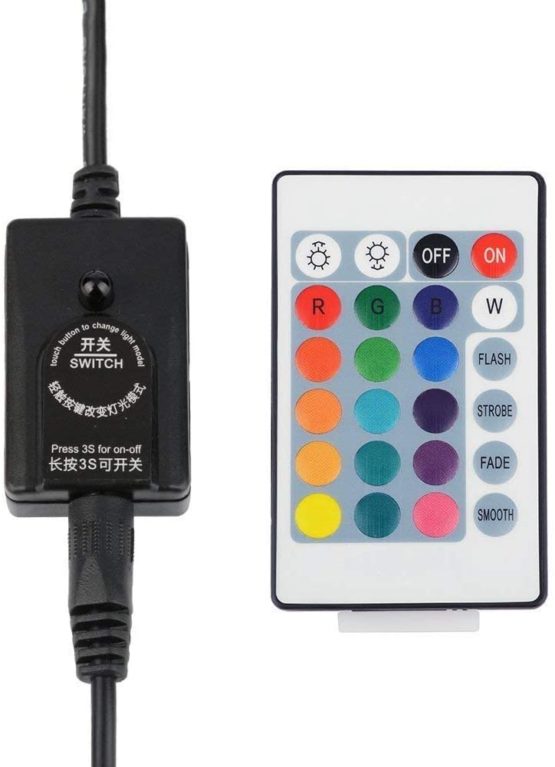 NICREW Submersible Aquarium Light, Underwater RGB Multicolor LED Lights for Fish Tank, 7 Inches, 18cm - Image 4