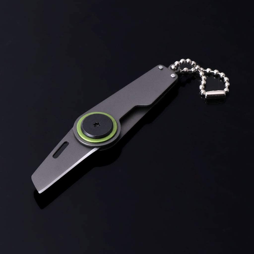 Parcel Opening Foldable Mini Knife and Gift Package Opener - Handy Keyring, Grey - Image 4