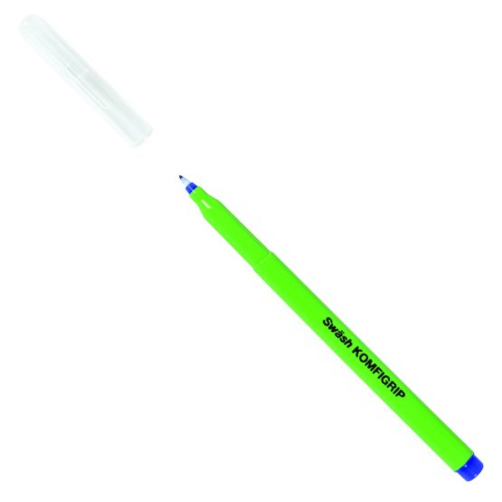 Swäsh KOMFIGRIP THW12BU Pens for Handwriting, Washable Ink and Pressure-Resistant Tips – Blue (Pack of 12) - Image 2