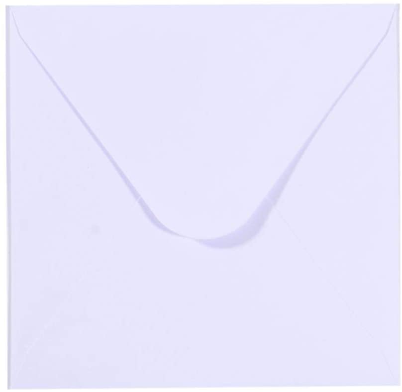 Vaessen Creative Florence Envelopes, Small Square, White, for Cards Set of 5, Assorted Cards Available, Mittel