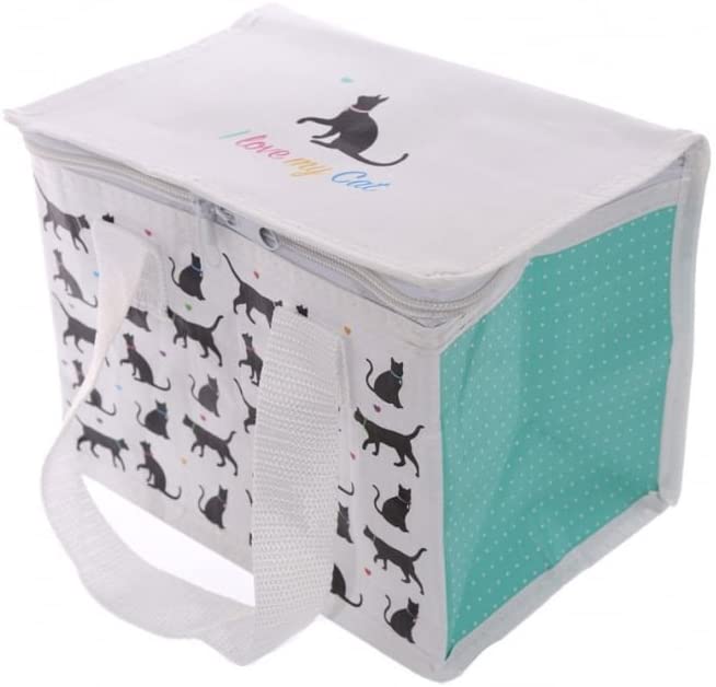 Puckator I Love My Cat Woven Cool Bag Lunch Bag Home Office School Travel Camping Picnic Height 15cm Width 20cm Depth 14cm