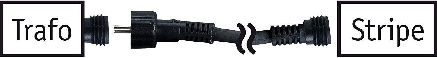 Paulmann 70413 WaterLED Flex Connector for LED Strip IP65 Strip Accessory 500 cm Black incl. Waterproof Connector Extension Cable - Image 3