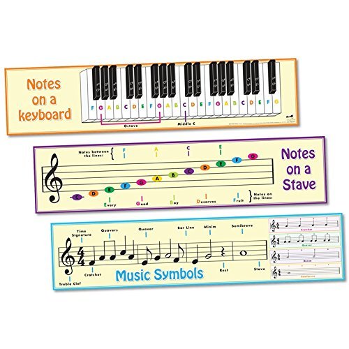 Wildgoose Education MU1219 Music Basics Frieze, 300 cm x 23 cm