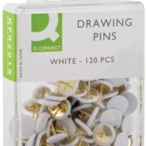 Q-Connect KF02019Q Drawing Pin (10 packs of 120) - White