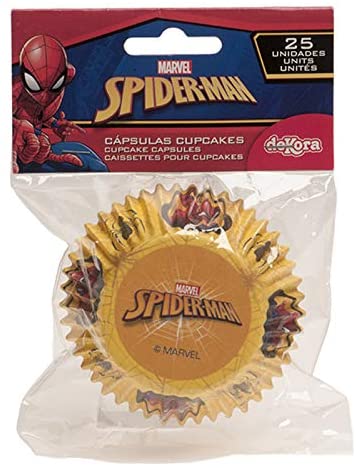 Dekora Spiderman Cupcake Cases Paper, 0.05 kg, Multicolored, 25 count - Image 3