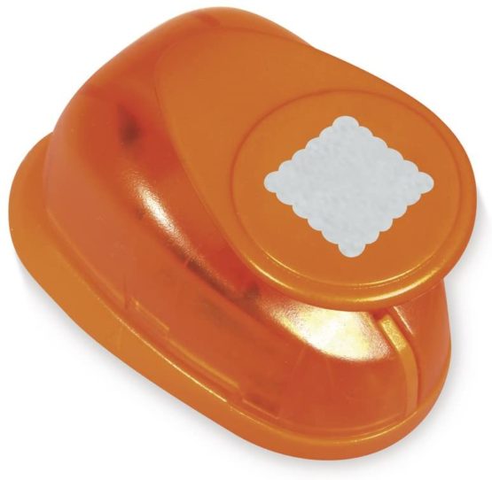 Rayher Square with Deco Border Motive Puncher, Orange, 2.7 x 2.7 cm - Image 3