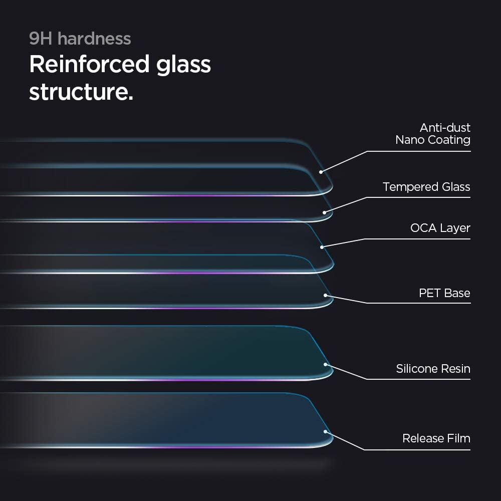 Spigen EZ Fit Tempered Glass Screen Protector for iPhone 11 and iPhone XR - 2 Pack, Glass tr EZ FIT - Image 4