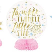 Unique Party 72421 - Mini Twinkle Twinkle Little Star Table Decorations, Pack of 3