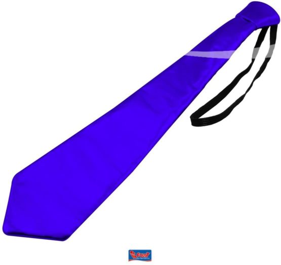 Metallic Coloured Tie - Blue