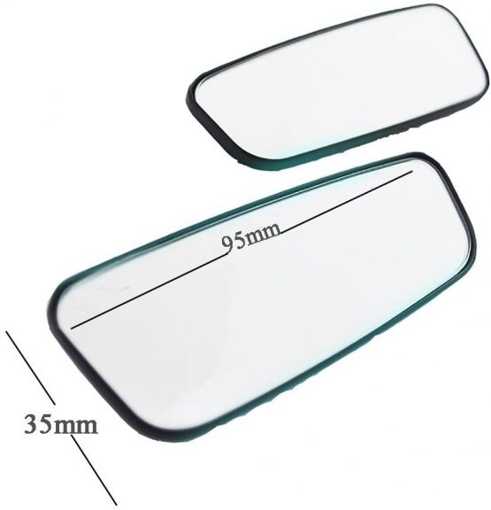 meioro 360° Rotate Blind Spot Mirror,Adjustabe Wide Angle Rear View Mirror HD Glass Convex Side View Mirror for Car(One pair) - Image 2