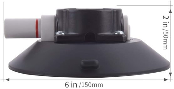 IMT 6" Mounting Vacuum Suction Cup with 5/16"-18 Female Thread, Samll Hand Pump Glass Sucker, Glass Sucking Tool/Car Sucker for Camera - Image 3