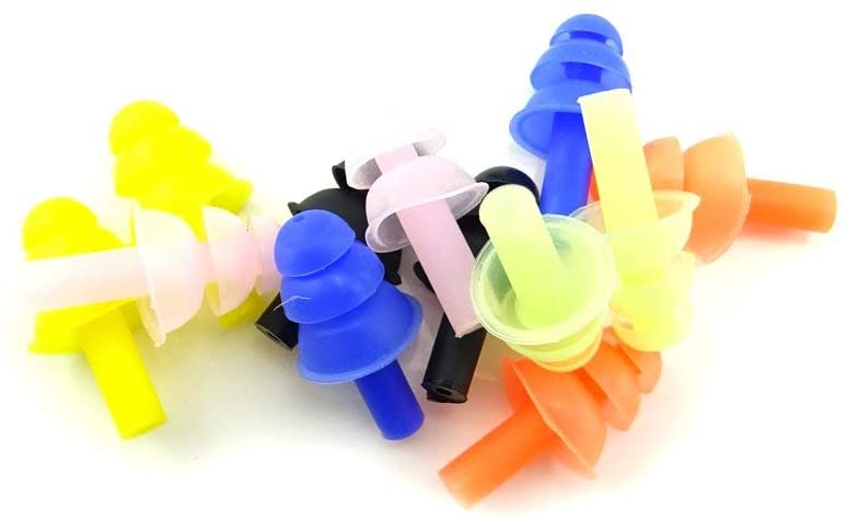 6 works Reusable Silicone Swimming Earplugs Soft and Flexible Ear Plugs for Swimming Learning, Hearing Protection, Concerts - Image 2