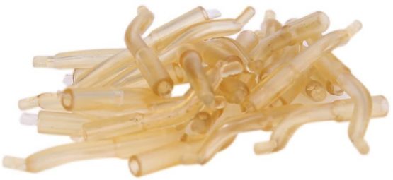 NEWSHOT 30Pcs/Lot 23mm Carp Fishing Hook Sleeve Rig Line Aligner Sleeves Anti Tangle Fishing Tackle Aligner
