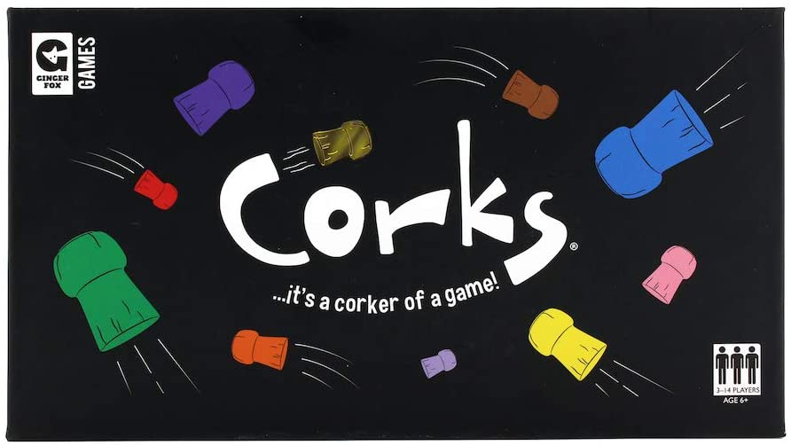 Ginger Fox Corks Family Card Game For All Ages Fast & Furious Party