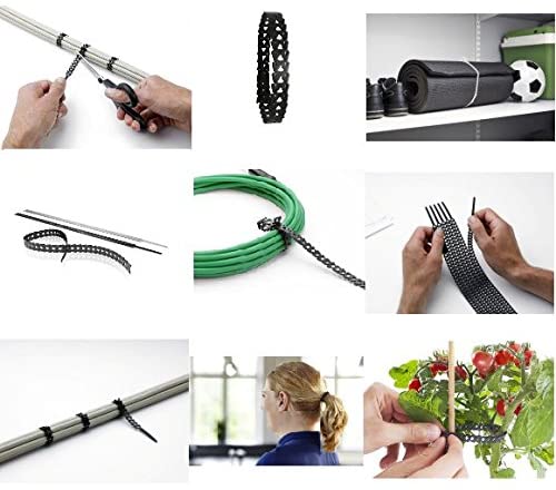 Schneider Electric Rapstrap - Releasable and Reusable Cable & Plant Ties, Pack of 24, IMT38068, Black, 10mm x 300 mm - Image 4