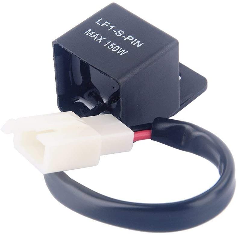 Yosoo 2 Pin 12V Auto Motorcycle Led Turn Indicator Light Flasher Relay Turn Rate Control Blink Relais